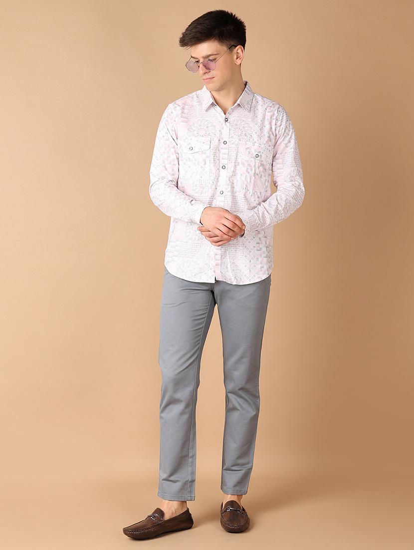 men collared printed casual shirt - 21492755 - Standard Image - 4