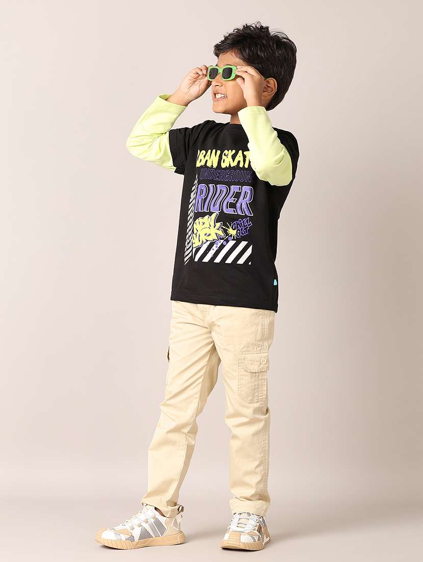 boys round neck printed t-shirt - 21492844 -  Standard Image - 4