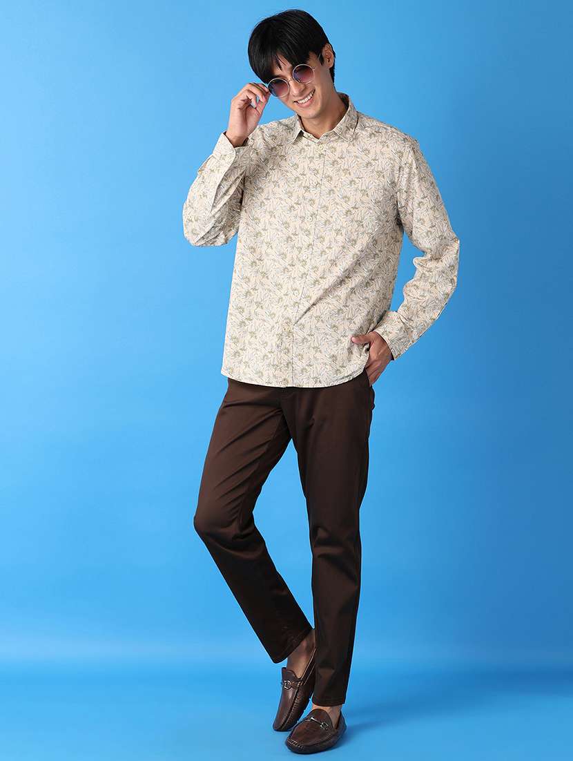 men collared printed casual shirt - 21492846 -  Standard Image - 4