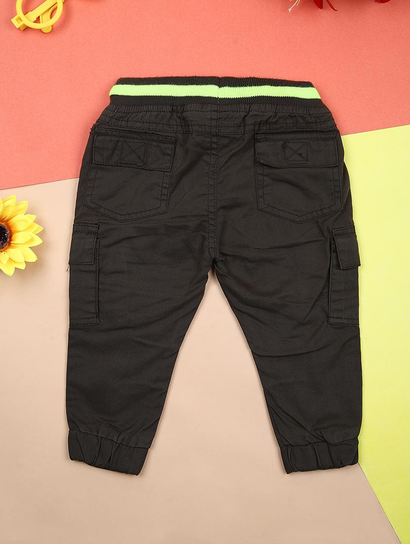 kids olive solid cargo - 21492889 -  Standard Image - 1