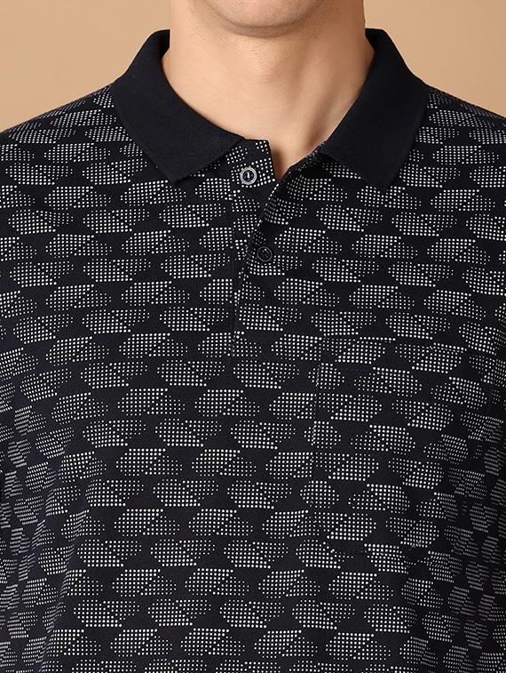 men short sleeve printed polo t-shirt - 21492901 - Standard Image - 4