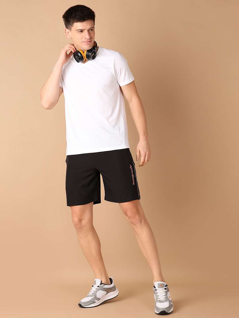 men black solid short - 21492918 -  Standard Image - 4