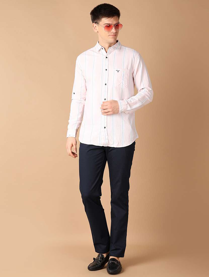 men collared stripes casual shirt - 21492947 - Standard Image - 4