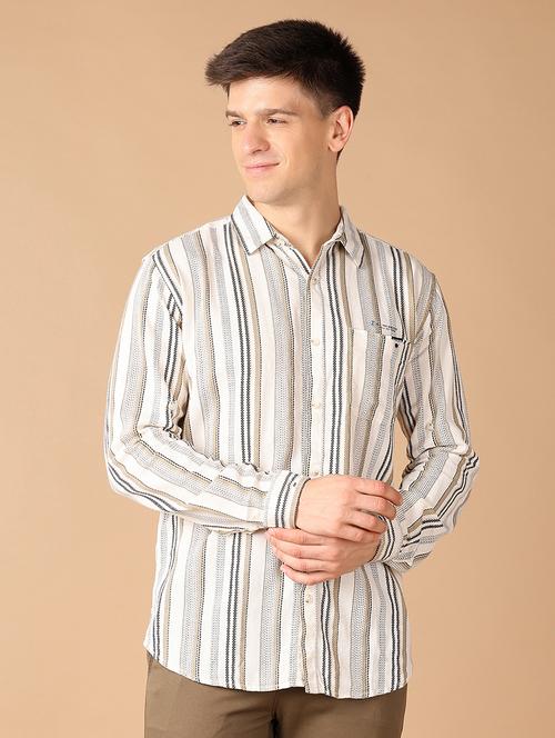 men collared stripes casual shirt - 21492951 -  Standard Image - 0