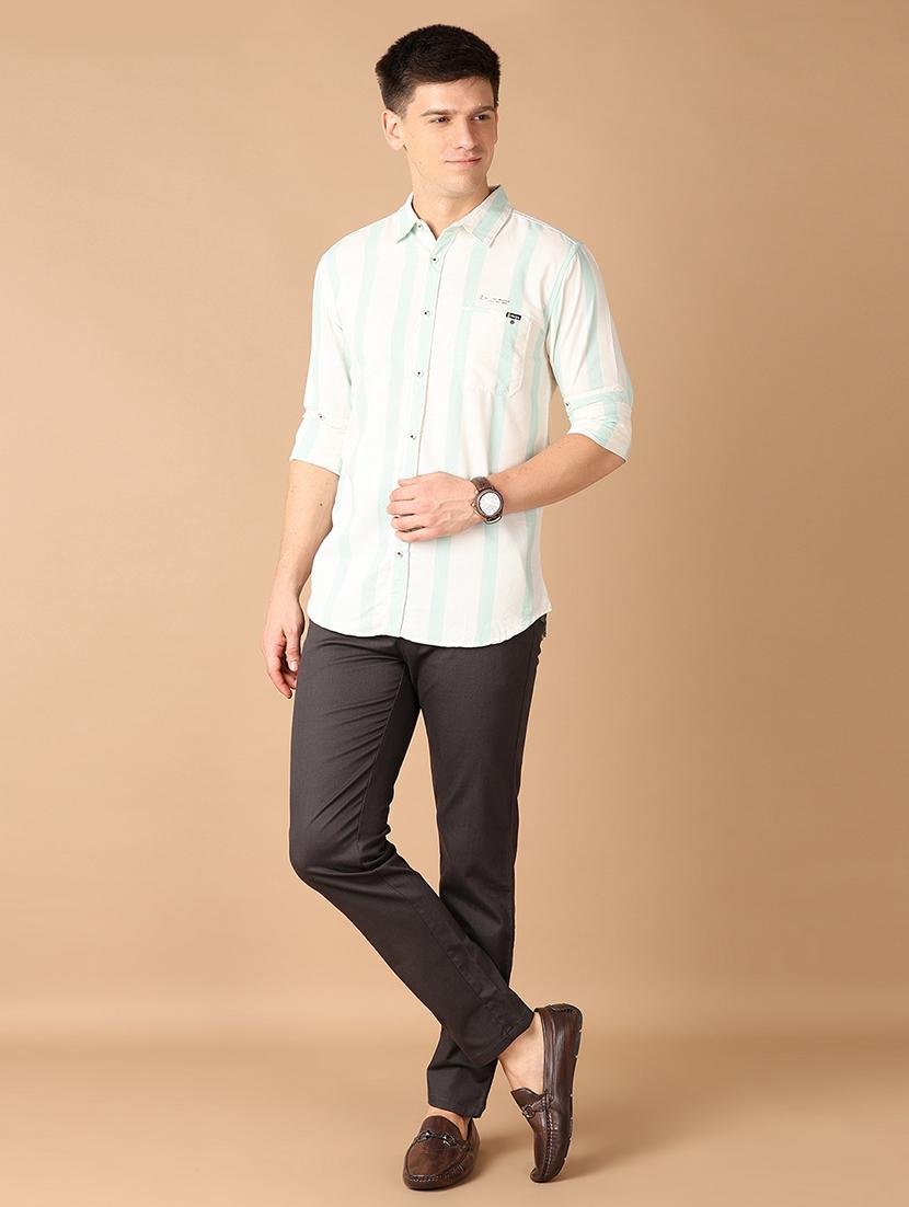men collared stripes casual shirt - 21492953 - Standard Image - 4