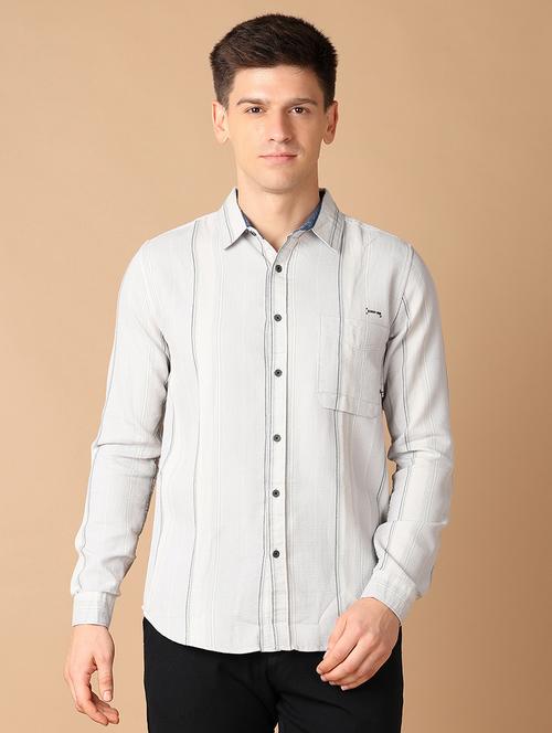 men collared stripes casual shirt - 21492954 -  Standard Image - 0