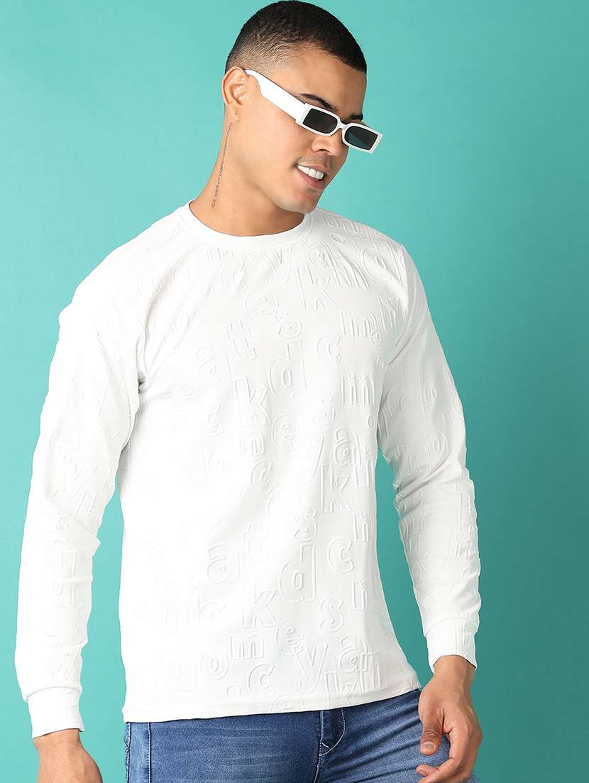 men round neck self-designed t-shirt - 21493041 -  Standard Image - 1