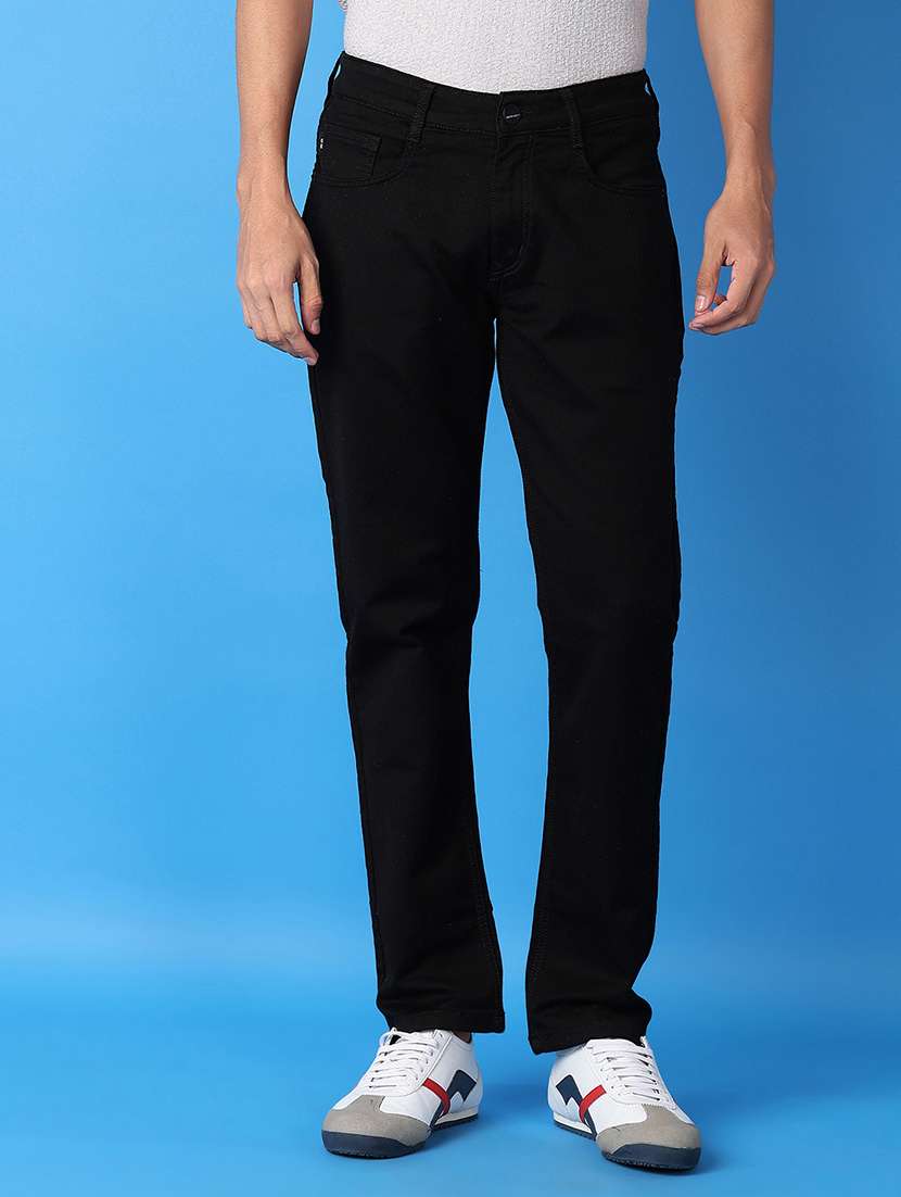 men black plain jeans - 21493123 - Zoom Image - 0