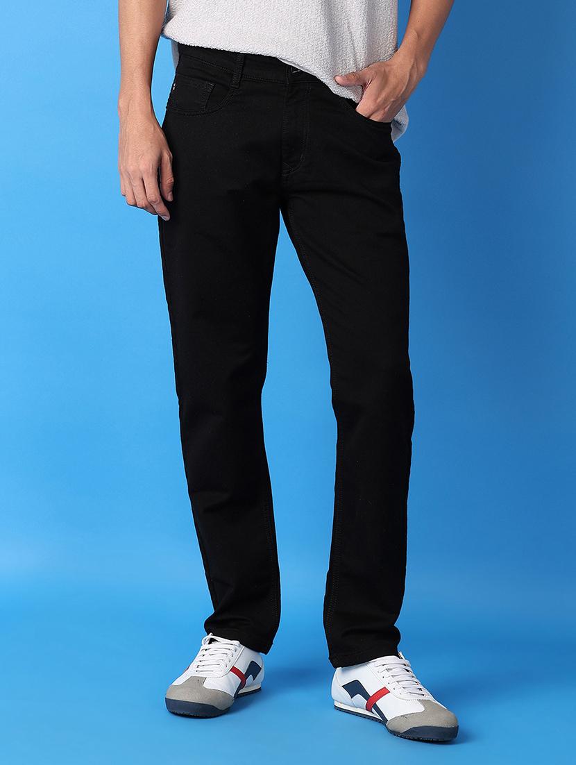 men black plain jeans - 21493123 - Standard Image - 1