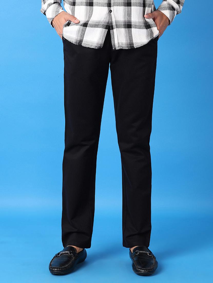 men solids flat front chinos trousers - 21493143 -  Standard Image - 1
