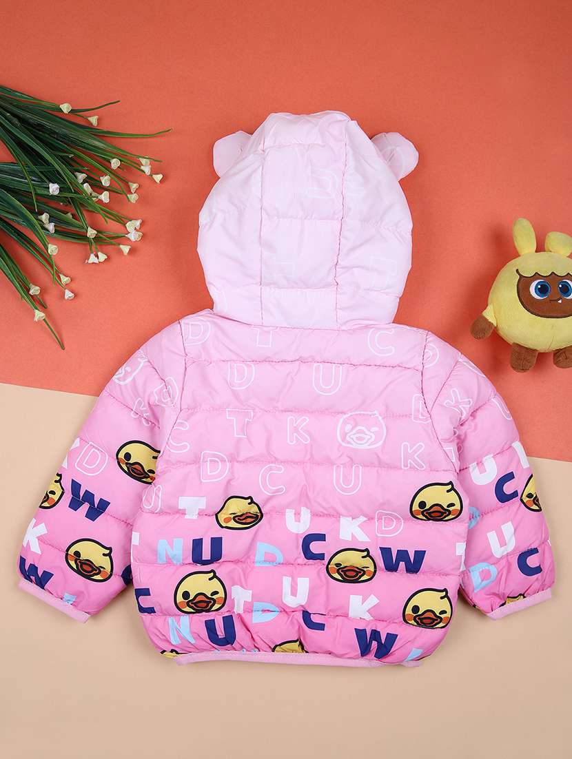 girls printed hooded bomber jacket - 21493187 -  Standard Image - 1