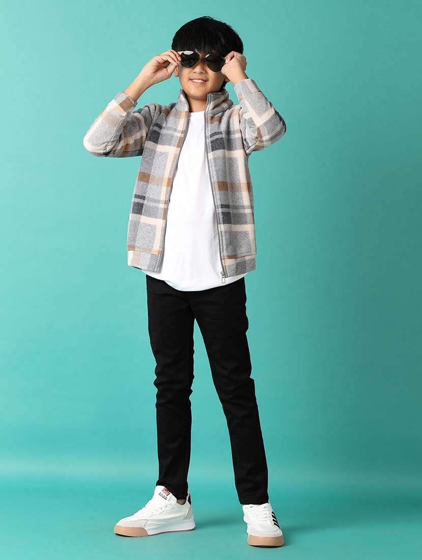 boys grey cotton all over print sweatshirt - 21493231 -  Standard Image - 4