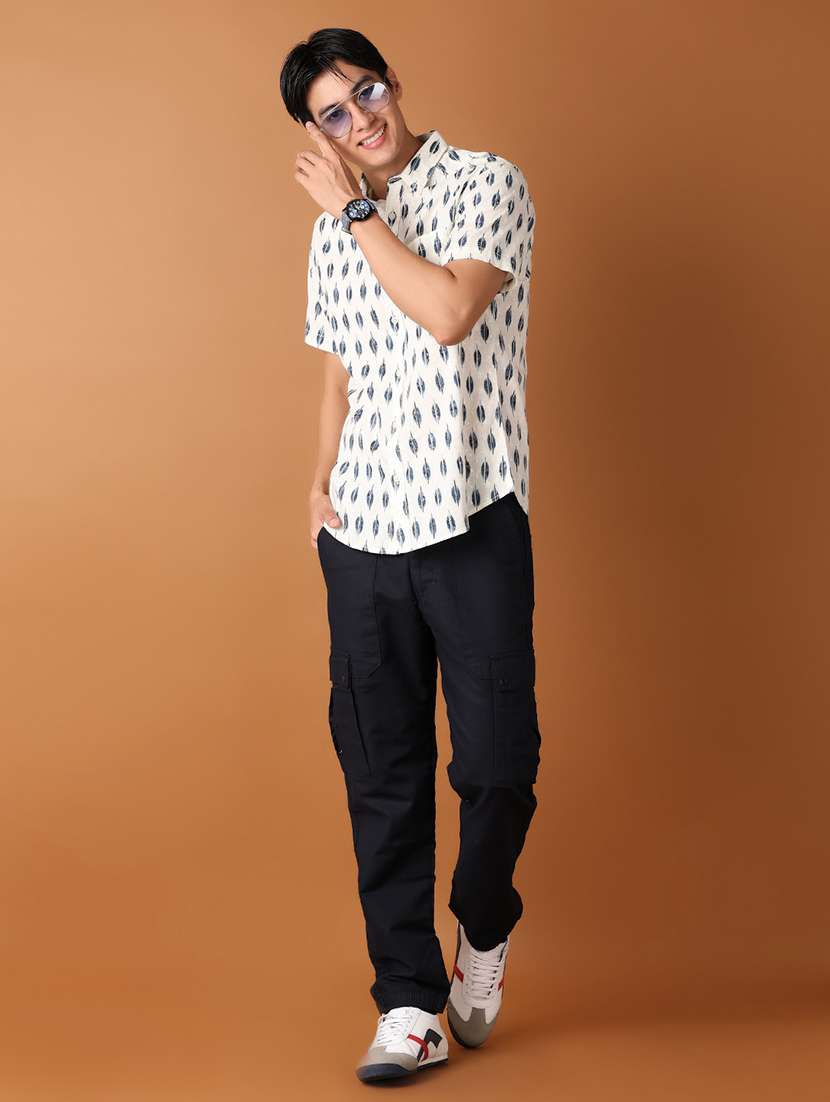 men collared printed casual shirt - 21493236 -  Standard Image - 4
