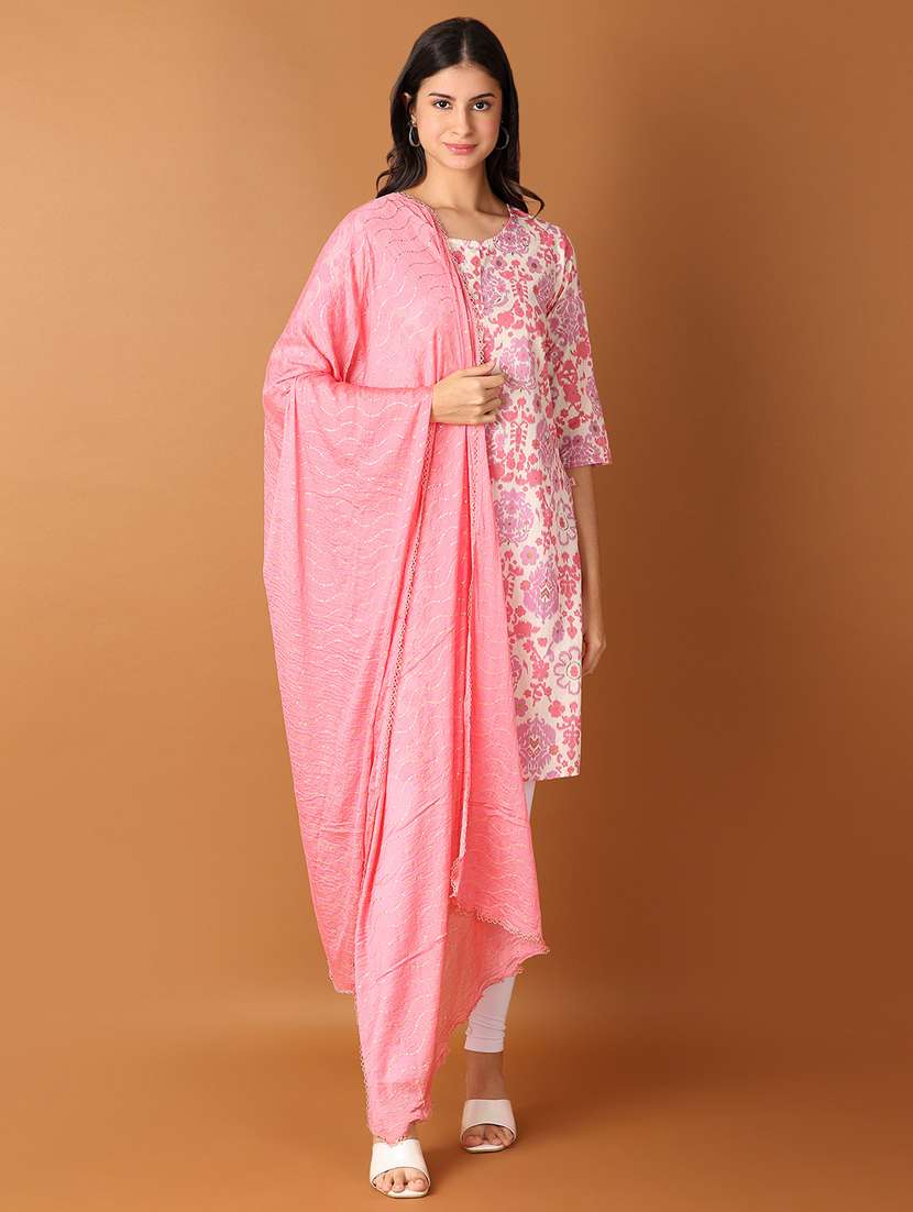 women pink sequined detailed dupatta  - 21493328 -  Standard Image - 1