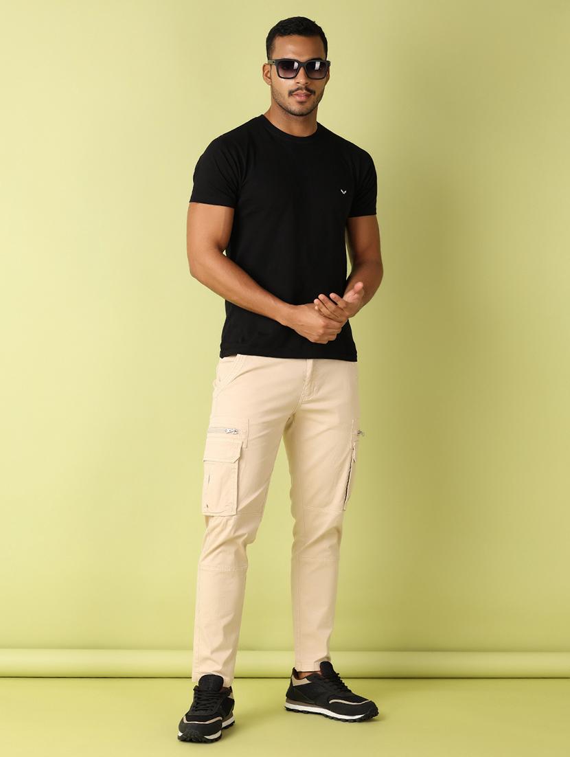 men mid rise solid cargo - 21493435 - Standard Image - 4