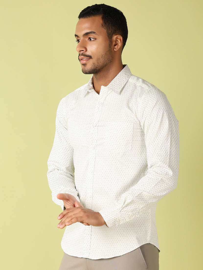 men printed long sleeve casual shirt - 21493488 -  Standard Image - 1