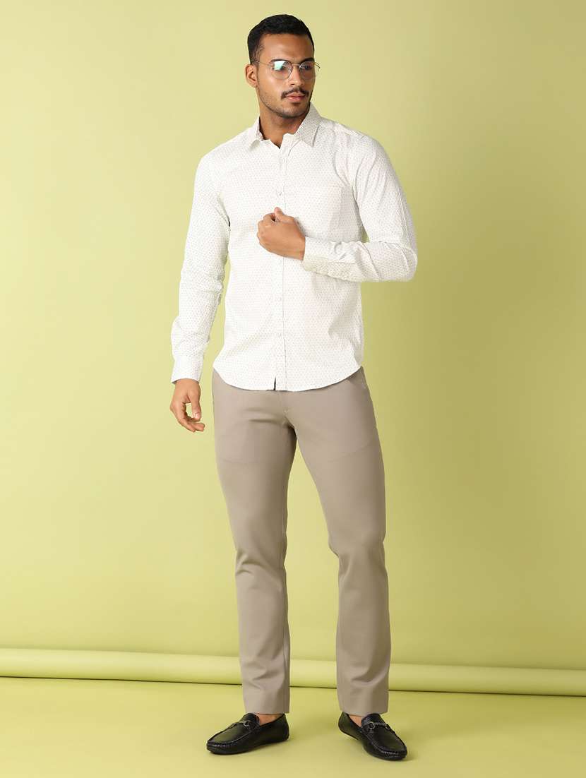 men printed long sleeve casual shirt - 21493488 - Standard Image - 4