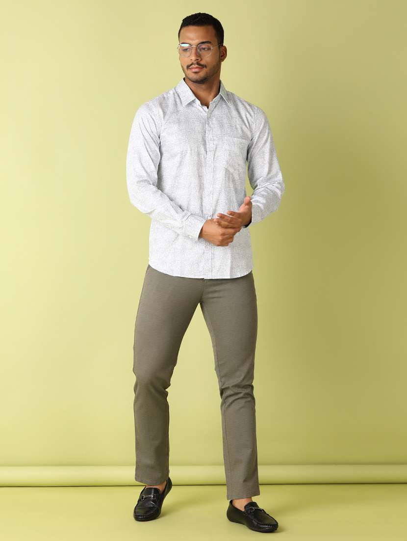 men printed long sleeve casual shirt - 21493490 - Standard Image - 4