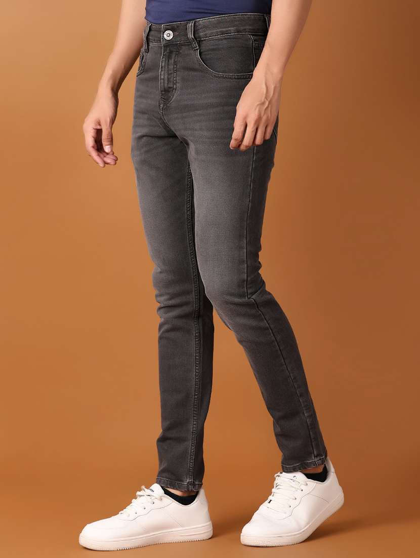 men solid slim fit jeans - 21493553 -  Standard Image - 1