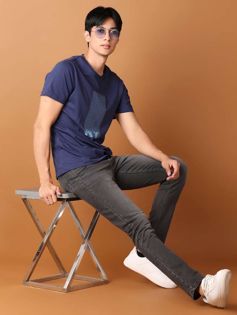 men solid slim fit jeans - 21493553 -  Standard Image - 4