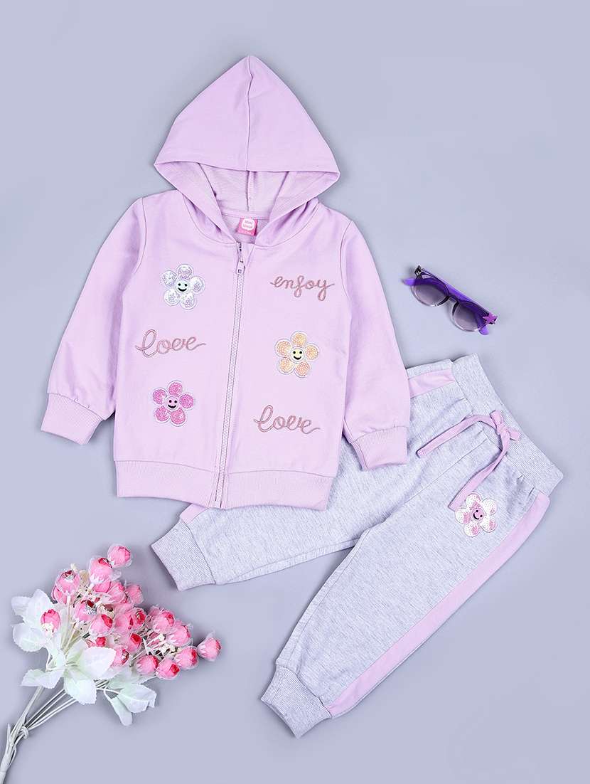 girls sweatshirts & joggers full length sets
