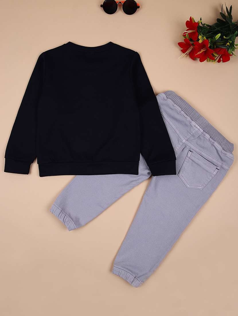 boys printed long sleeves full length set - 21493706 -  Standard Image - 1