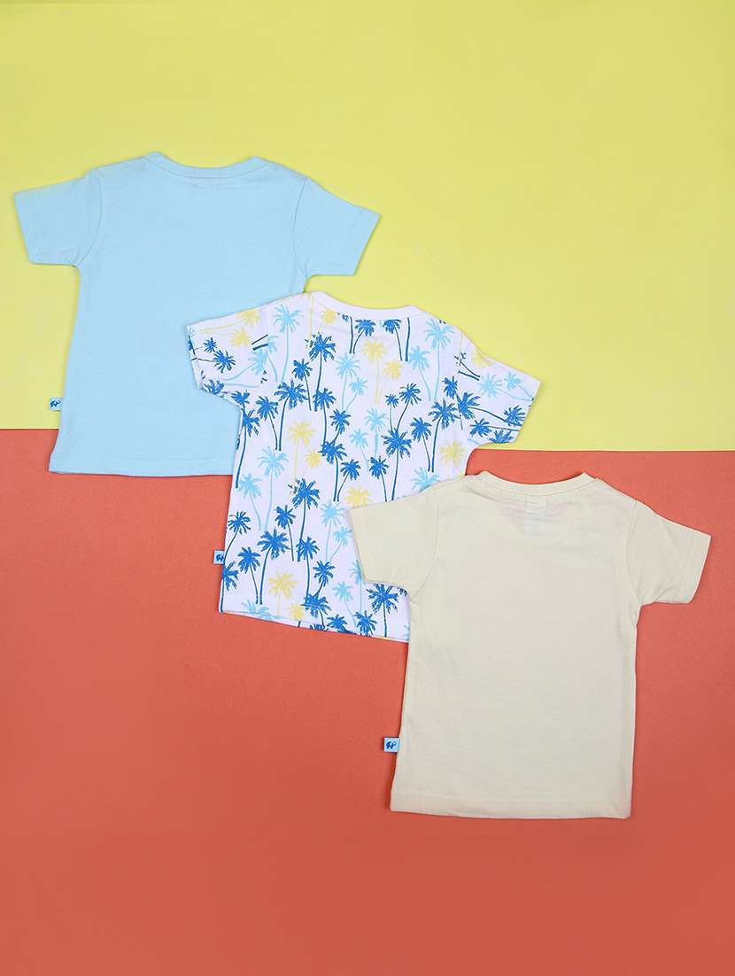 kids pack of 3 printed t-shirts - 21493724 - Standard Image - 1