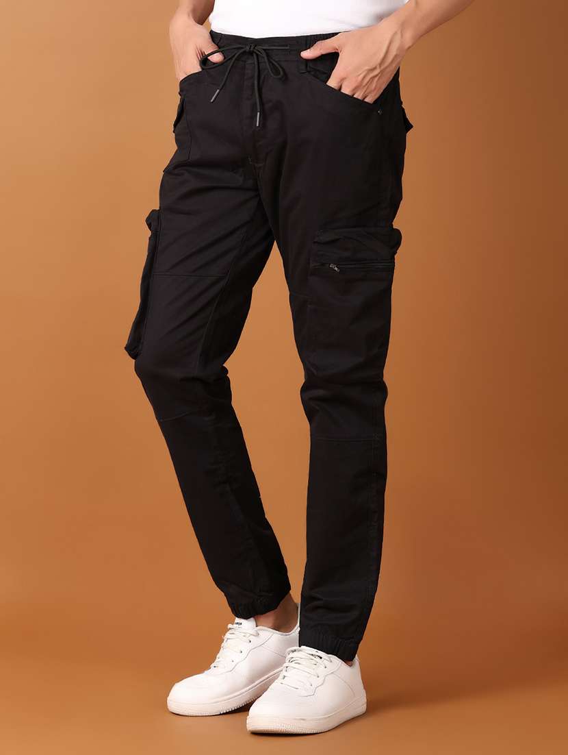 men solid regular fit cargo pant - 21493950 -  Standard Image - 1