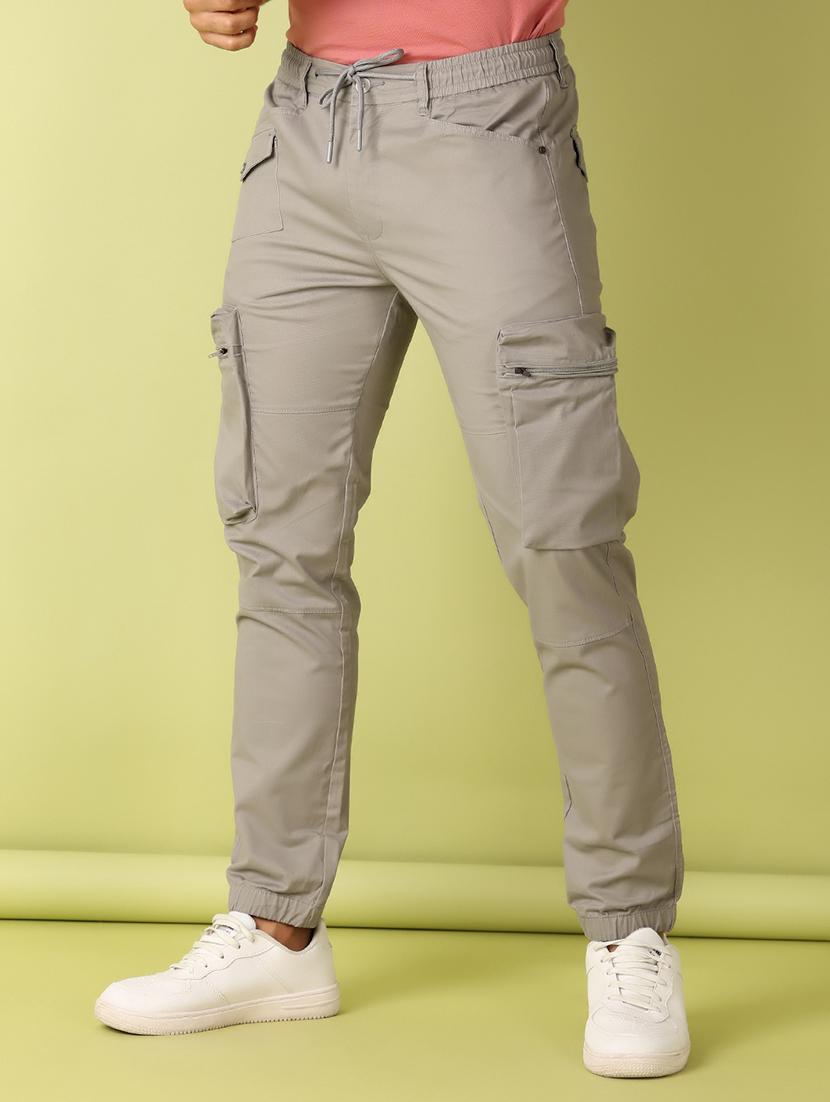 men solid regular fit cargo pant - 21493956 - Standard Image - 1