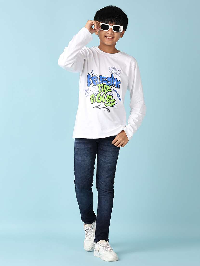 boys dark blue plain jean - 21493963 -  Standard Image - 4