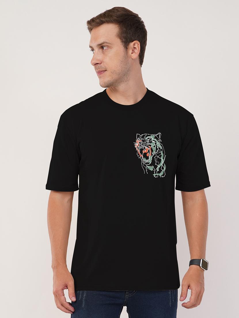 men round neck oversized t-shirt - 21494148 - Standard Image - 1