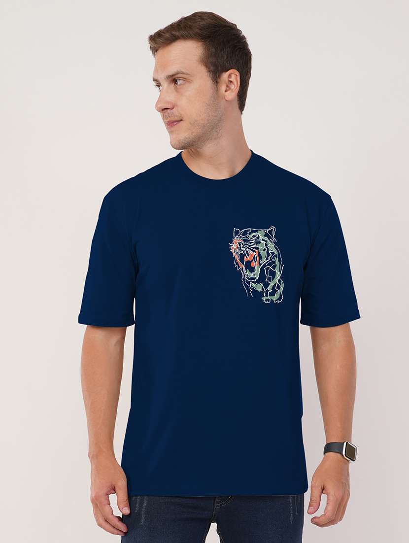 men round neck oversized t-shirt - 21494150 -  Standard Image - 1