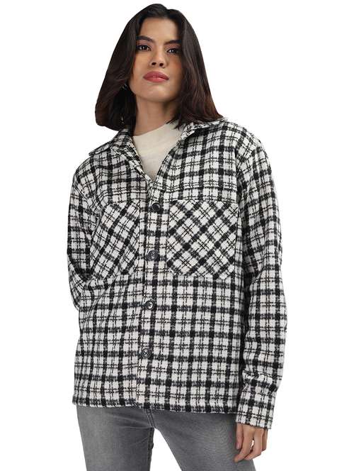 women white long sleeves shackets - 21494262 -  Standard Image - 0