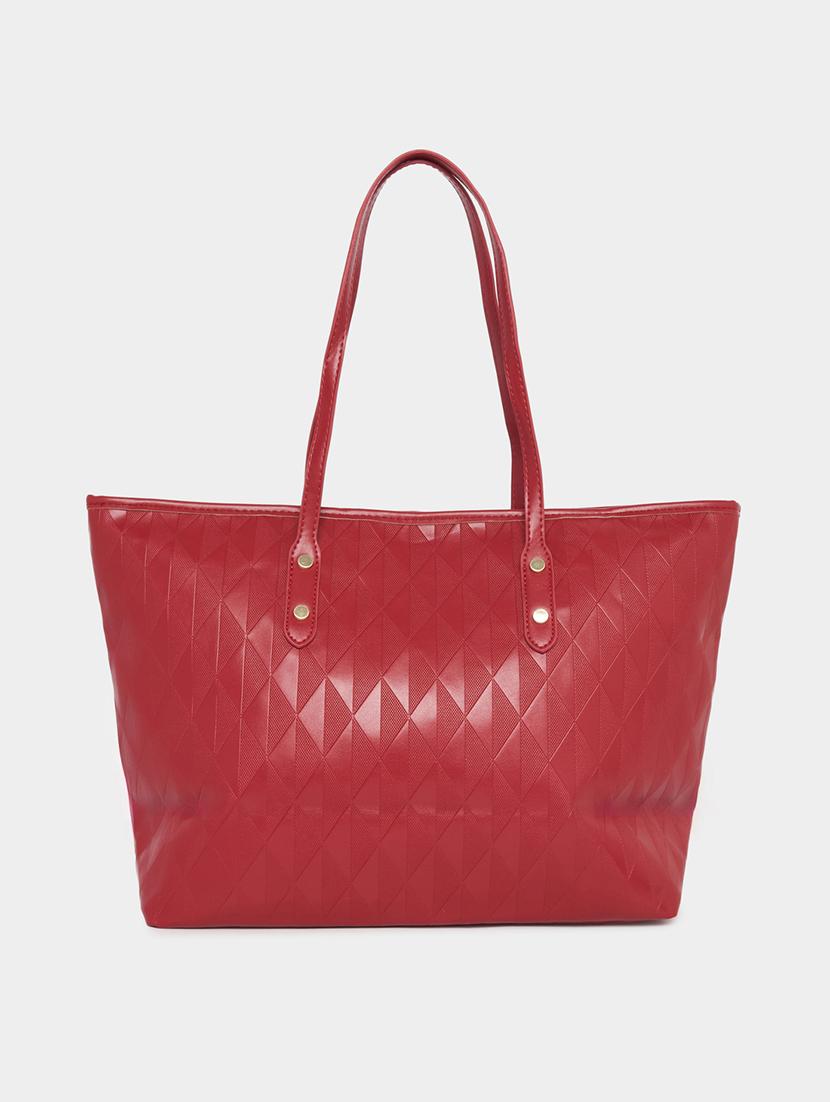 women red pu handbag - 21494354 -  Standard Image - 1