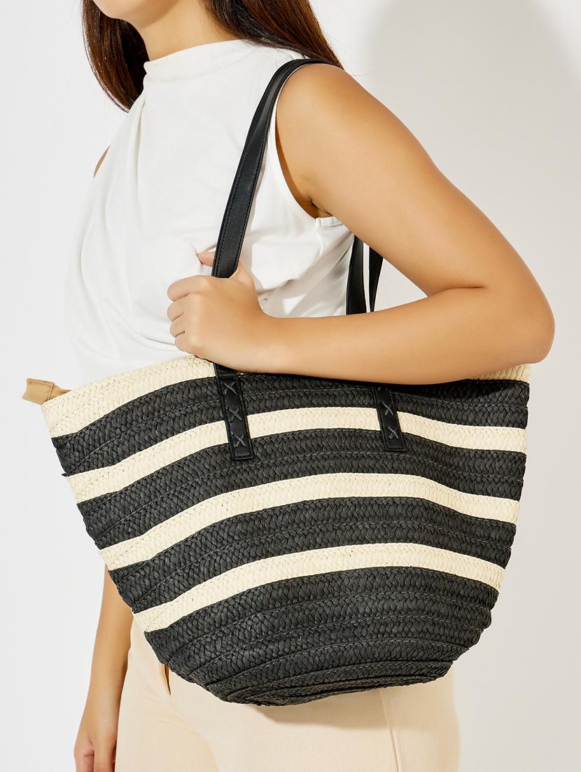 women black cotton handbag - 21494359 - Standard Image - 4
