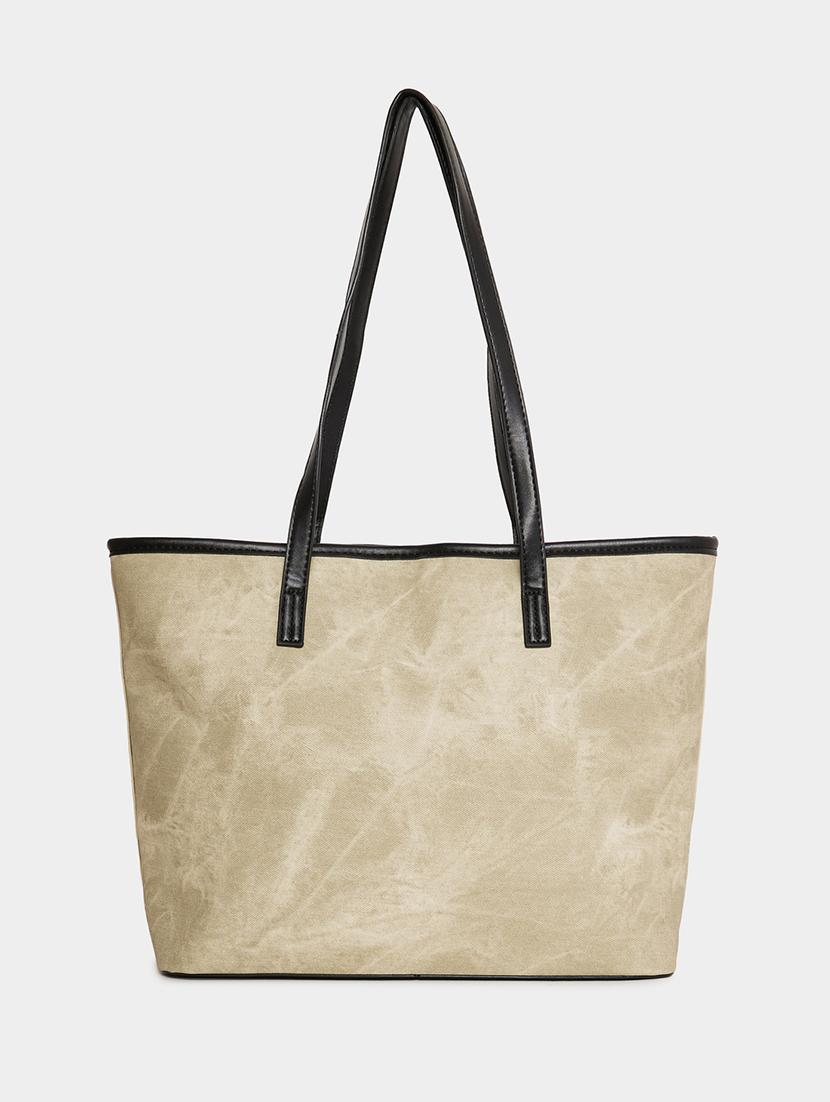 women beige pu handbag - 21494376 -  Standard Image - 1