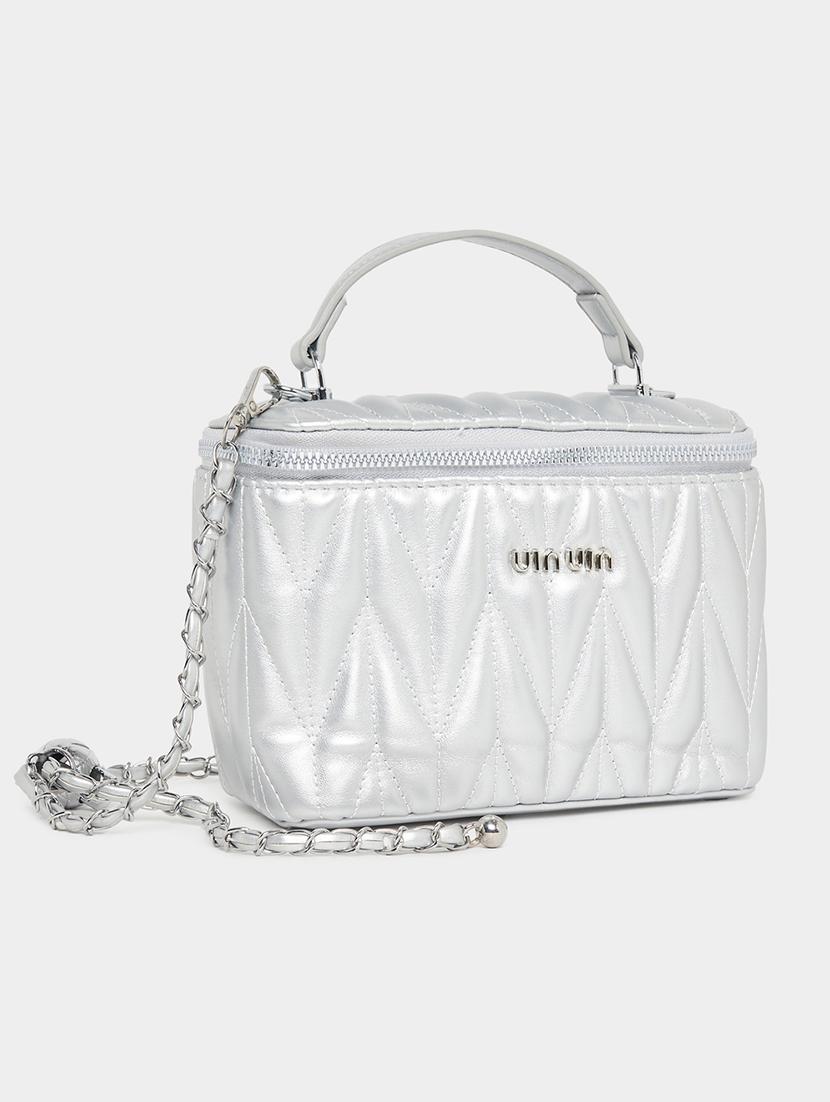 women silver pu handbag - 21494382 - Zoom Image - 0