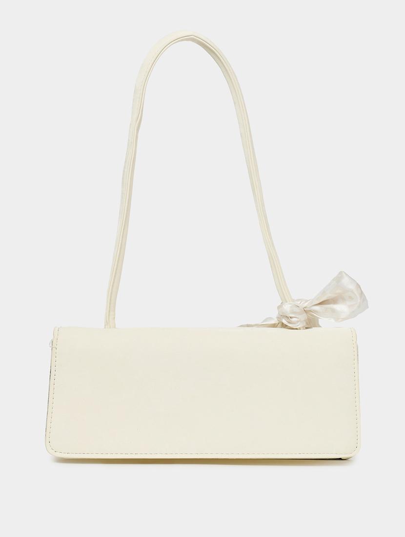 women off white pu handbag - 21494390 - Standard Image - 1