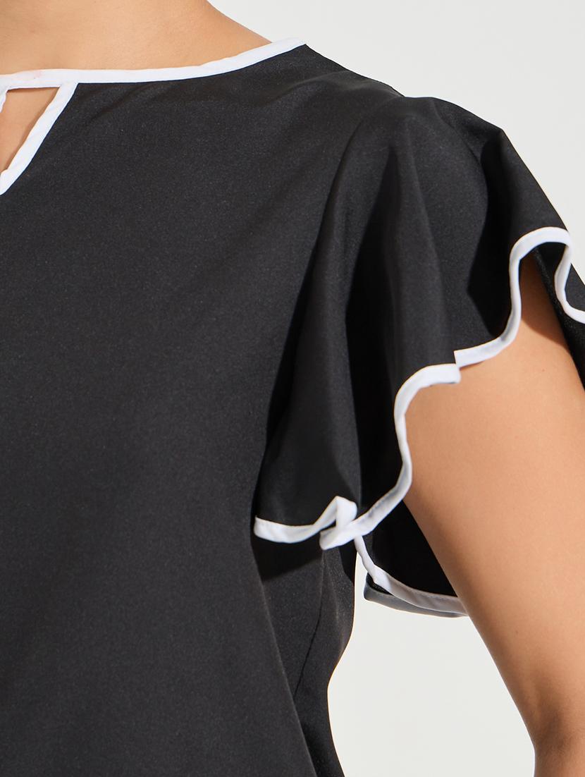 women black polyester regular top - 21494405 - Standard Image - 4