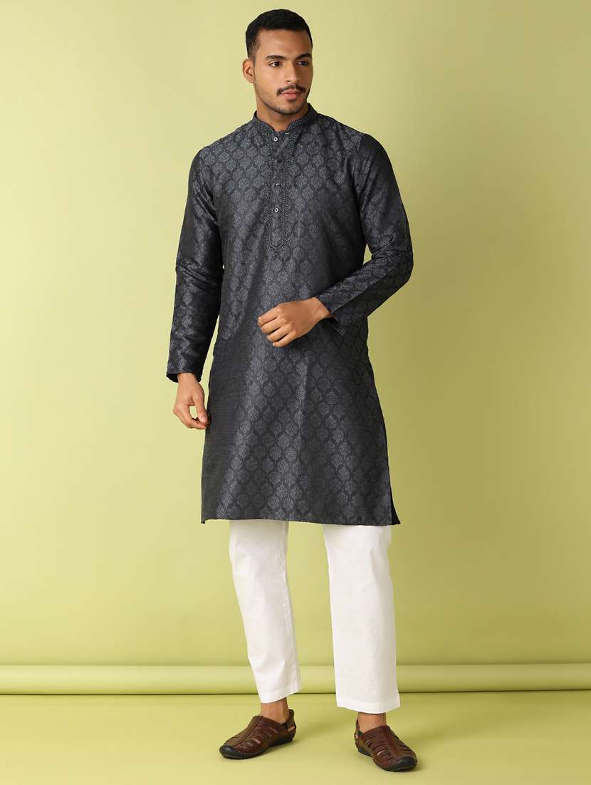 Men Printed Kurta Pyjama Ethnic Wear Set - 21494477 -  Standard Image - 1