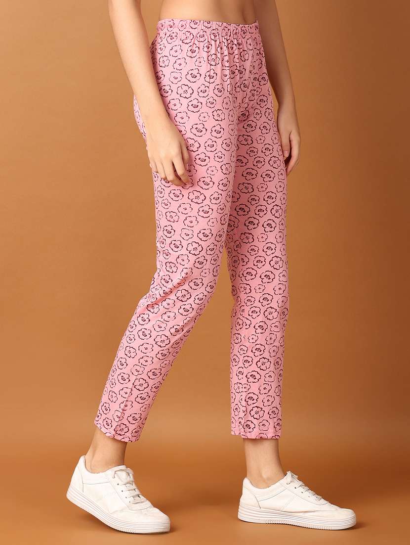 women pink printed pajama - 21494498 -  Standard Image - 1
