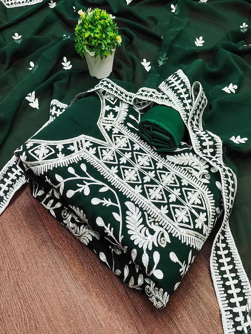 women embroidered unstitched suit set - 21494592 -  Standard Image - 1