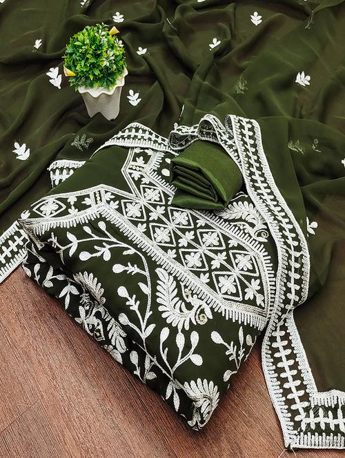 women embroidered unstitched suit set - 21494597 - Standard Image - 0