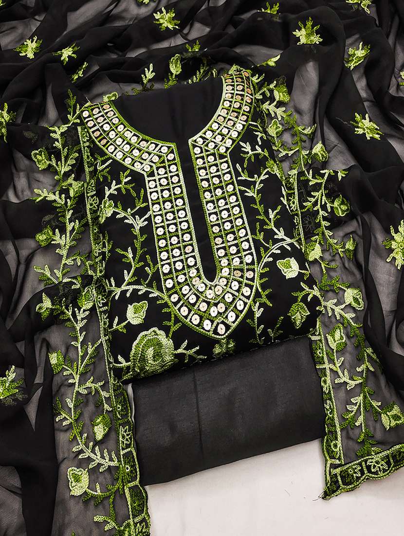 women embroidered unstitched suit set - 21494602 - Standard Image - 1