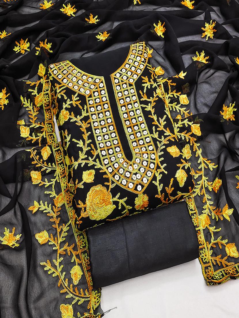 women embroidered unstitched suit set - 21494605 - Zoom Image - 0