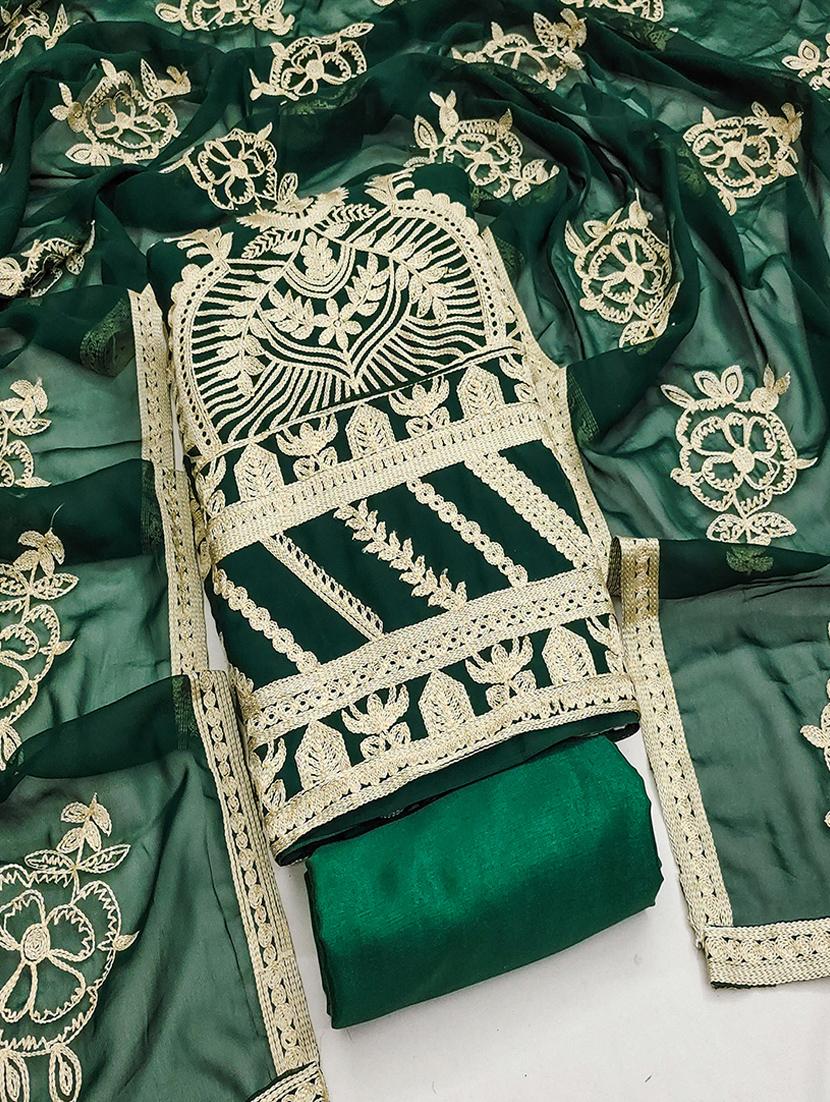 women embroidered unstitched suit set - 21494616 - Standard Image - 1