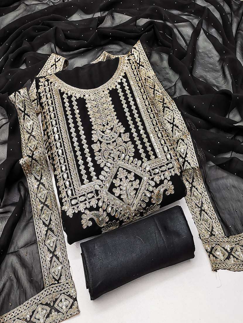 women embroidered unstitched suit set - 21494618 -  Standard Image - 1