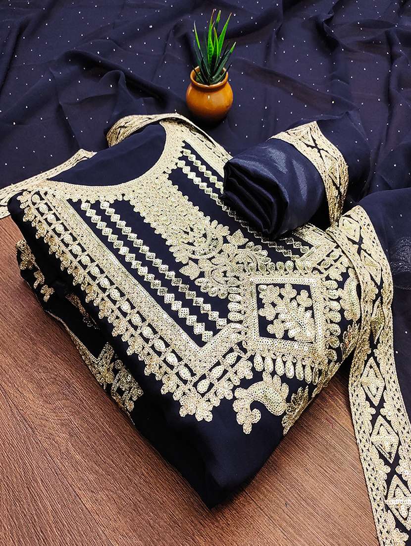 women embroidered unstitched suit set