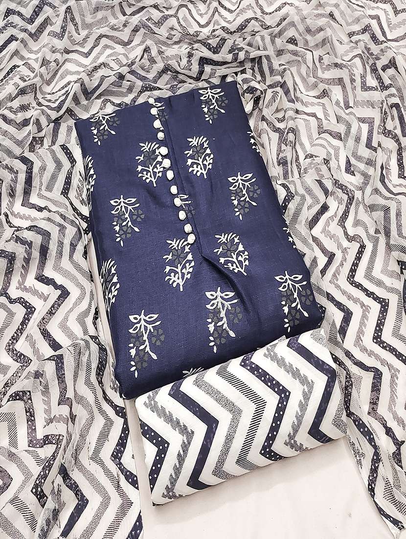women printed unstitched suit set