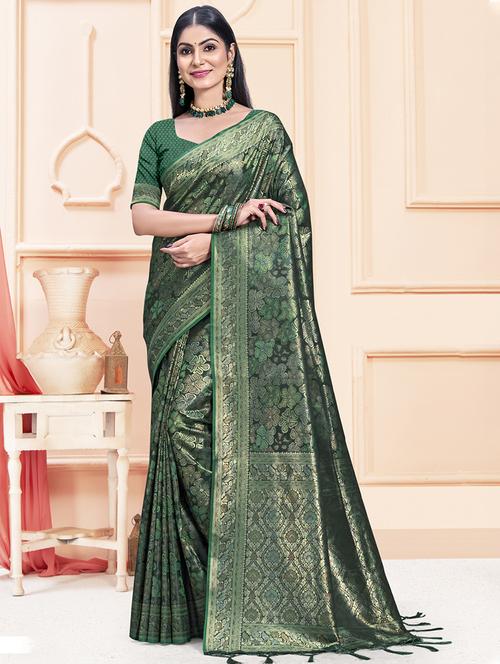 women self design banarasi saree with blouse - 21494712 -  Standard Image - 0
